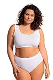 Ulla Popken Damen Bustier T-Shirt-BH, Weiß, 54-56
