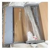 Strapazierfähiger PVC-Streifenvorhang, wärmeisolierte Kunststoff-Türabdeckung mit Aluminiumschiene, transparenter Trennwand für gewerbliche Gefrierschränke und Lagerhäuser, Heimgebrauch (0,5 x 2,5 m)