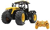 JCB Fastrac Traktor 1:16 2,4GHz – Motorsound (abschaltbar), Rückfahrwarnsound, Hupe, 2 Radantrieb, profilierte Gummireifen, LED Licht, Blinker, Auto-Standby und Demo-Modus