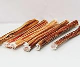 Supravit Ochsenziemer I ca. 20 cm geschnitten - 10 Stück - Hunde Zahnpflege & Leckerlies I Rindfleischgeschmack I