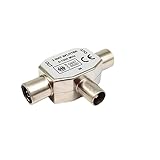 Antennenverteiler 2Fach, Antennenkabel Verteiler TV Signal Splitter, TV Adapter Antennenkabel Splitter TV Kabel Adapter Antennenverteiler Kabelfernsehen für TV,Antenne,Satellit,Fernseher,Radio
