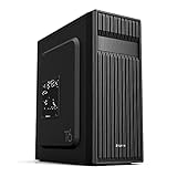 Zalman T6 Midi-Tower ATX Computer Tower, Gut Gelüftet bei Gutem Airflow, PC Full Tower mit Vorinstallierten 120-mm-Lüfter, Gaming Case ATX, Schwarz