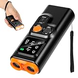 Anti Bell Halsband für Hunde, Handheld mit 2 Ultraschall-Modi & 9m Reichweite, 2 LED-Blitzer, 30 Tage Akkulaufzeit, Für Alle Hunde (5-60 kg), Ideal für Training Zuhause und Unterwegs