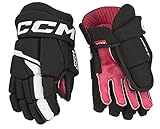 CCM HG NEXT Hockey Gloves (Youth) (Kleur - Zwart / Wit, Maat - 08.0')