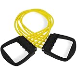 Deuser Expander Original mit Griffen, Gelb 10-50 kg, Seit über 50 Jahren gefertigt in Solingen, Deutschland, Aus Naturlatex, Für Krafttraining/Fitness/Sport/Klimmzug/Yoga