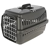 Kerbl Pet Transportbox Expedion Eco m. Metalltüre 45x30x30cm, schwarz