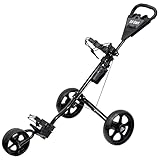Longridge Golf Tri Cart 3 Rad Herren Push/Pull Golf Trolley + Kostenlose Wasserflasche