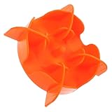 EXHUMKY Langsamer Zubringer Tierfuttertablett Pet Bowl Slow Feeder Hundenäpfe Hundenapf Langsame Schüssel Für Hunde Schüssel Für Haustiere Slow Feeder Katzennapfeinsatz Kieselgel Orange