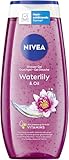 NIVEA Waterlily & Oil Duschgel, pH-hautneutrale Pflegedusche mit frischem Duft nach Wasserlilie, verwöhnende Dusche mit pflegenden Ölperlen (250 ml)