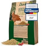 HÜHNER Land Hühnerfutter - Winterfutter für Hühner 5kg I Winterkorn, Hühnerfutter Ohne Gentechnik, Ohne Zusätze I Alleinfutter Hühner Winterfit für Immunsystem & Stoffwechsel