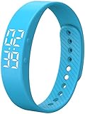 Fitnessuhr Damen Herren Uhr Digital Schrittzähler ohne App und Handy Laufuhr Kalorien Distanz Fitnessarmband Armbanduhr Digital Uhr Armband Stoppuhr Wecker Sport Kinderuhr Fitnesstracker