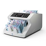 Safescan 2250 Geldzählmaschine, zählt sortierte Banknoten - Banknotenzähler mit 3-facher Echtheitsprüfung - zählt sortierte Banknoten aller Währungen