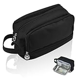 SLTAXAR Federmäppchen Jungen Mäppchen 4 Fächer Federmappe Schwarz Federtasche Große Kapazität Pencil Case Black Federtaschen Erwachsene Mit Reißverschluss Mäppchen Organizer für Schule & Büro
