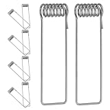 FIXOSHEE 10 Stück Teiliges Metall Federklemmen für Einbaustrahler Draht Außendurchmesser Robuste Halteclips für Deckenleuchten Einfache Montage Langlebige Federklemmen für LED Downlight