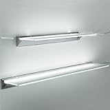 SO-TECH® LED Leuchtregal SARA Leuchtfarbe neutral weiß (4000K) Glasregal Lichtboden 900 mm