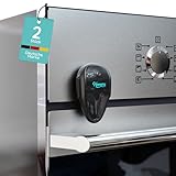 Backofen Kindersicherung, 2 Stück Herdschutz Kinder für Backofentür, Kindersicherung Herd - Herdschutz für Babys & Kleinkinder, Ofenschutz mit Installation ohne Bohren (2 Stück,Schwarz)