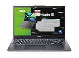 Acer Aspire 15 (A15-51M-55AY) Laptop | 15,6' WQHD IPS Display | Intel Core 5 120U | 16 GB RAM | 512 GB SSD | Intel Grafik | Windows 11 | QWERTZ Tastatur | grau