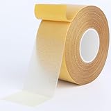 HEEYoo 20M Doppelseitiges Klebeband Extra Stark Teppichklebeband Doppelseitiges Klebeband Ablösbar, Spurlos - Ideal für Teppich, Foto, Wand, Küche, Einfach zu Schneiden und zu Entfernen 4CMX20M