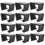 YARNOW 12st Sofa-kartensteckplatz Bodenschoner Für Stühle Zeltpflöcke Deckslichter Griffe Pavillon Abdeckungen Für Gartenmöbel Couchbodenschoner Für Hartholz Sofa Im Freien Sport Black