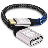 woednx mini hdmi auf hdmi,mini hdmi Adapter 4K@60HZ 1080P HD MI auf Mini HDMI Adapter Nylongeflecht Unterstützt UHD,3D,HDR,ARC Kompatibel mit Nikon D7100 Canon EOS RP/R,Raspberry Pi Zero/Zero W