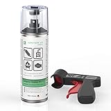 AUPROTEC Lackspray AUPROTHERM 650 schwarz Motor Lack Sprühlack Hitzefest 650°C Spray 1x 400ml + 1x Original Pistolengriff