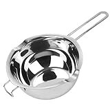 JOYIT 1000ml Schokofondue Schmelztopf, Edelstahl 304 Wachsschmelztopf, Wasserbad Topf für Schokolade Schmelzen, Wasserbad Schmelzschale für Zucker Butter Käse Karamell