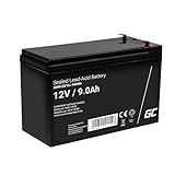 Green Cell AGM 12V 9Ah Akku VRLA Blei-Batterie Bleiakku Ersatzakku Gelakku Akkubatterie Zyklenfest Unbemann UPS | USV | Notstrom | USV-Anlage |UPS -Anlage | Backup-Batterie | Batteriebackup, AGM06