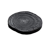 Teetablett Kung Fu Teetablett Chinesisches Teetablett aus Massivholz, rund, Trockenbrühtisch, mit Holzkohle geröstet, schwarze Kanne, Teetablett, Kung-Fu-Teeservice Geeignet für Zuhause, Büro, Bar