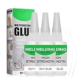 2026 Neu 50g Mächtiger Universalkleber, Schweißen Hochfester Ölkleber, Super Kleber, Multifungctional Glue, Kleben Statt Bohren Extra Stark für Kunststoff Metall Keramik Leder Harz (3)