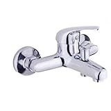 IMPALLI Mischbatterie für Badewanne komplett mit flexiblem Halter und Dusche mit mehreren Strahlarten Dusche Badewannenarmatur Serie Alice