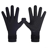 Yhenlovtt 5 mm Neopren-Tauchhandschuhe für Damen, Thermo-Neoprenanzug, Handschuhe, Kajakfahren, rutschfester Griff und Schnorcheln, Surfen, Schwimmen, Herren, Größe S