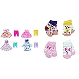 BABY Born 4 Jahreszeiten Outfit Set für 43cm Puppe & Soziale Fähigkeiten, Für Kleinkinder ab 3 Jahren & Zapf Creation 831755 Socken 2X, 43 cm - 2er Pack Puppenstrümpfe - Farbe nach Vorrat