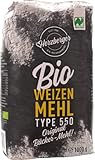 Herzberger Bio Naturland Weizen Mehl Typ 550, 1kg