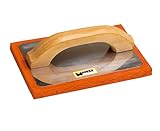 Maurer 2300650 Reibebrett mit Schwamm (Aluminium, 14 x 21 cm) Orange