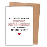 WenmthG Geburtstagskarte Mann Frau(Klappkarte, inkl. Umschlag), Grußkarte mit einzigartigem Design, Lustige Geschenke für Partner Ehemann Ehefrau Freund Freundin