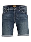 JACK&JONES Herren Jjirick Jjfox 310 Sn Shorts, Blue Denim/Pack:AM 311, L