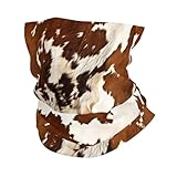 AEKGOHP Multifunktionales Kopftuch aus Rindsleder, rot und weiß, atmungsaktiv, schweißabsorbierend, geeignet für Damen und Herren