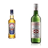 LINIE Aquavit Original - Fassgelagerter Aquavit aus Norwegen - der Klassiker Unter den Premium-Aquaviten 0,7 l | Vol. 41,5% & Malteserkreuz Aquavit 40 Vol.-% - Das Original, damals wie heute (1x0,7 l)