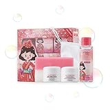 ARCHIDATE Kojisäure Hautpflege Set für Teenager-Mädchen - 4PCS Gesichtspflege Set Damen - Beauty-geschenksets mit Seife-Toner-Sonnenschutzmittel-Creme - Kojic Acid Skincare Beauty Produkte Set Frauen