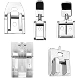 5 Stück Nähfüße Reißverschluss, Multifunktions Nähfuß, Unsichtbarer Nähfuß für Haushaltsnähmaschinen, Nähfuß aus Edelstahl und Kunststoff, Reißverschluss-Nähfuß für Brother Singer Janome Heimnähmaschi