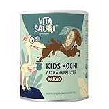 Vitasauri® Kids Kogni - Kakao Getränkepulver zuckerfrei für Kinder - Mit B-Vitaminen, Zink, Cholin, L-Theanin und resistentem Dextrin - mit Stevia gesüßt