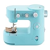 Yolancity Nähmaschine Mini-Nähmaschine Nähmaschine Kinder mit Fußpedal(LED Licht, 5 Stichmuster, Fadenabschneider, Zwei-Wege-Nähen, Nähmaschine Anfänger, kindernähmaschine)