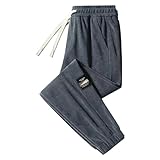 Cord-Sweathose für Herren mit Bündchen | Herren-Jogginghose für Fitnessstudio, legere Cordhose, elastische Bündchen mit Kordelzug, bequem, Harems-Jogger, Trainingshose, Sportbekleidung mit Taschen