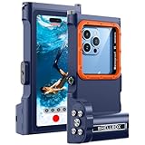 Lanhiem wasserdichte Hülle 15M [Universal] IPX8 Handyhülle Tauchen Professionelle Kompatibel mit Bluetooth, Unterwasser Hülle für iPhone, Samsung, XiaoMi, Google und Smartphones 4,7–6,9 Zoll, Blau