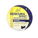 Bach RESCURA NIGHT Bachblüten Pastillen Schwarze Johannisbeere I 50 g I Bachblütenmischung für unterwegs I ehemals Rescue das Original