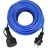 Electraline 01681 Verlängerungskabel 5 m Outdoor Professionell IP44 Spezialkabel AT-N05V3V3-F 3G1.5, einsetzbar bis -35 °C, beständig gegen UV, Öle und Temperaturen etc