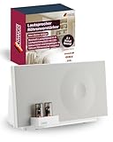 SCHWAIGER 658149 HiFi Lautsprecher Röhrenverstärker 37W RMS Lautsprecher Tube Amplifier mit Bluetooth, NFC, AUX, USB, Phono weiß