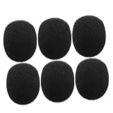 MUELODSIC 6 Stück Teiliges Mini Lavalier Mikrofon Schaumstoff Windschutzset Effektiver Windblocker für Kabellose Headset Mikrofone Kompakt und Robust für Professionelle Aufnahmen und