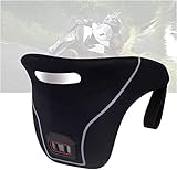 DUBEI Sicherheits-Nackenstütze für Straßenrennen, Motorrad-Nackenausrüstung, Motocross-Nackenstütze für Erwachsene mit reflektierendem Streifen, lindert Nackenermüdung bei Langstreckenfahrten