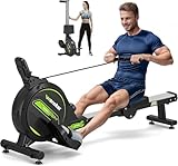 Wenoker Rudergerät für Zuhause, Leises Magnetisches Rudergerät mit APP & LCD-Display,16 Stufen Widerstand, Indoor-Gerät für das Home-Gym, Cardio-Trainingsgerät, 160 kg Kapazität